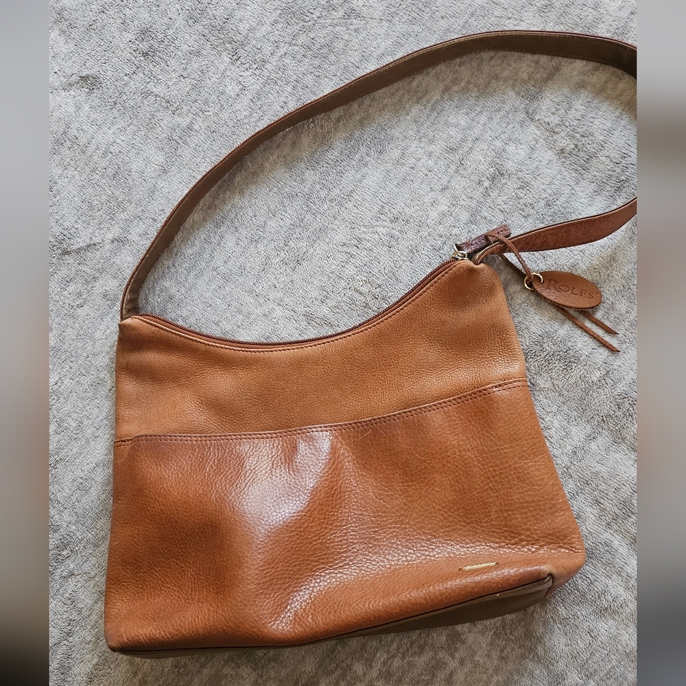 Rolfs Leather Handbag In Camel Brown